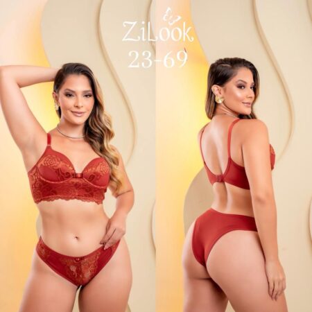 Conjunto Lingerie Zilook com Renda de Alta Qualidade