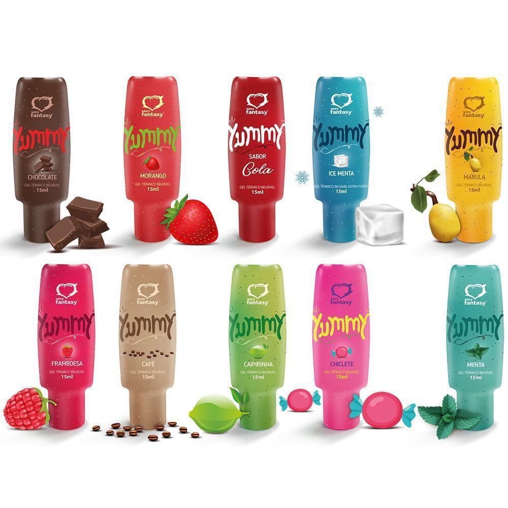Gel Comestível Yummy Térmico 15ML - Sexy Fantasy